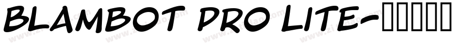 Blambot Pro Lite字体转换